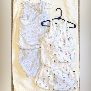 Halo swaddles, size small.